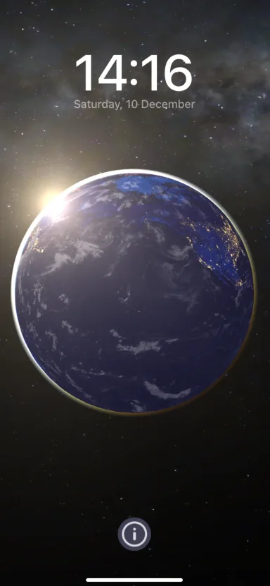 3D Earth and Moon app preview