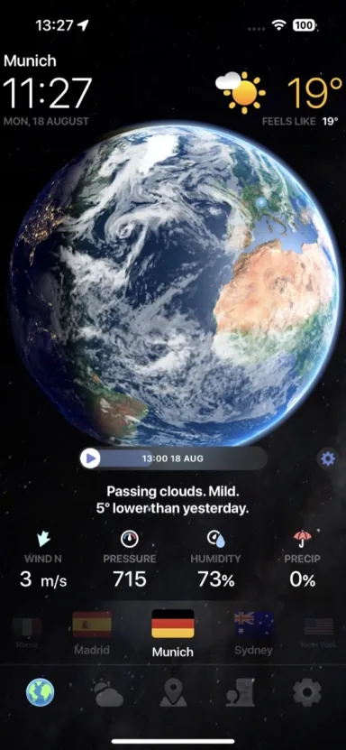 Weather Now local forecast preview